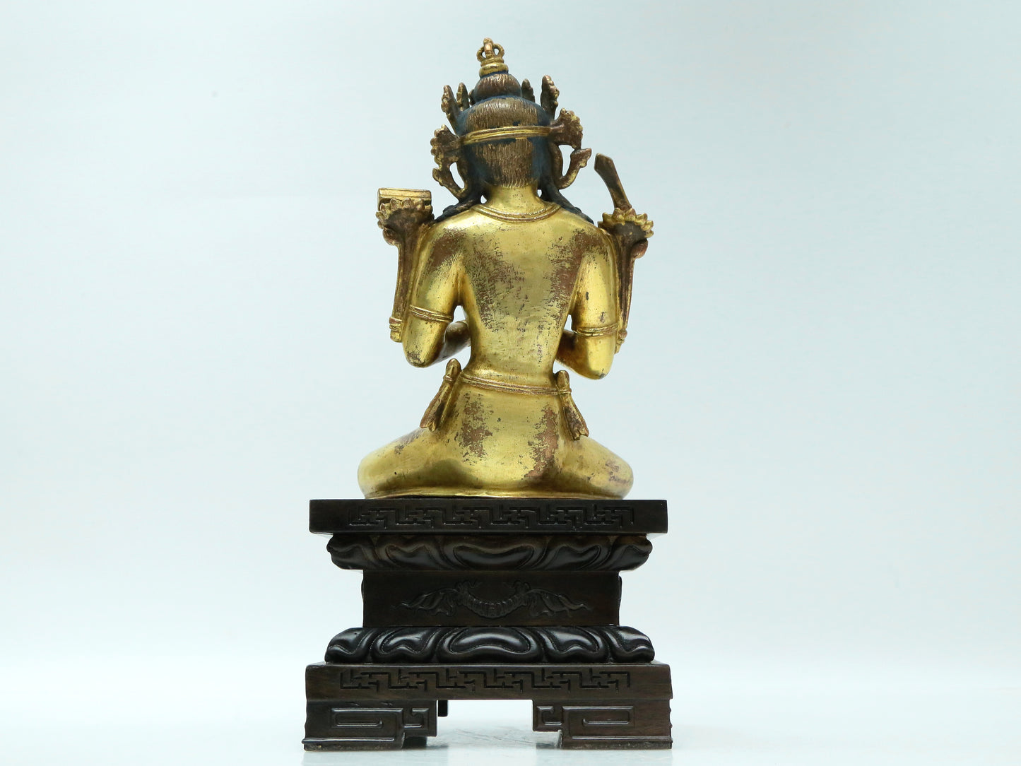 A Fabulous Gilt-Bronze Figure Of Manjusri