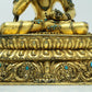 A Fabulous Gilt-Bronze Turquoise-Inlaid Figure Of Vajrasattva With Inscriptions