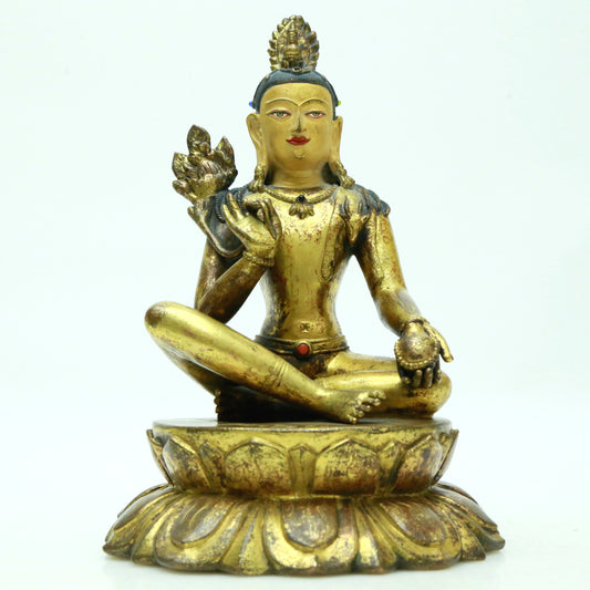A Superb Gilt-Bronze Figure Of Tara