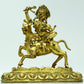 A Fabulous Gilt-Bronze Figure Of Kubera Seated On A Horse With Inscriptions