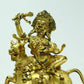 A Fabulous Gilt-Bronze Figure Of Kubera Seated On A Horse With Inscriptions