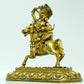 A Fabulous Gilt-Bronze Figure Of Kubera Seated On A Horse With Inscriptions