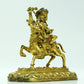 A Fabulous Gilt-Bronze Figure Of Kubera Seated On A Horse With Inscriptions