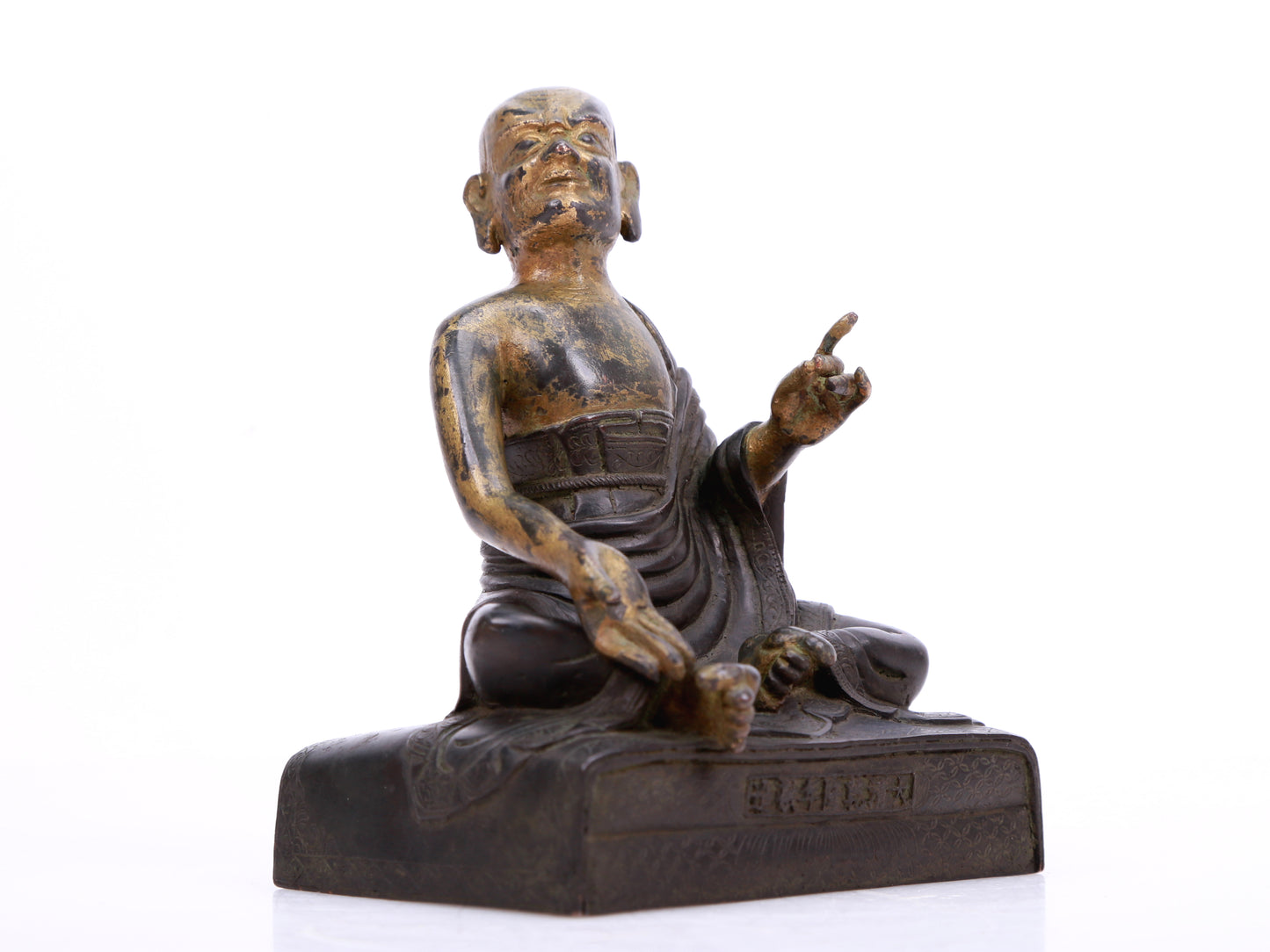 A Precious Gilt-Bronze Figure Of Arhat