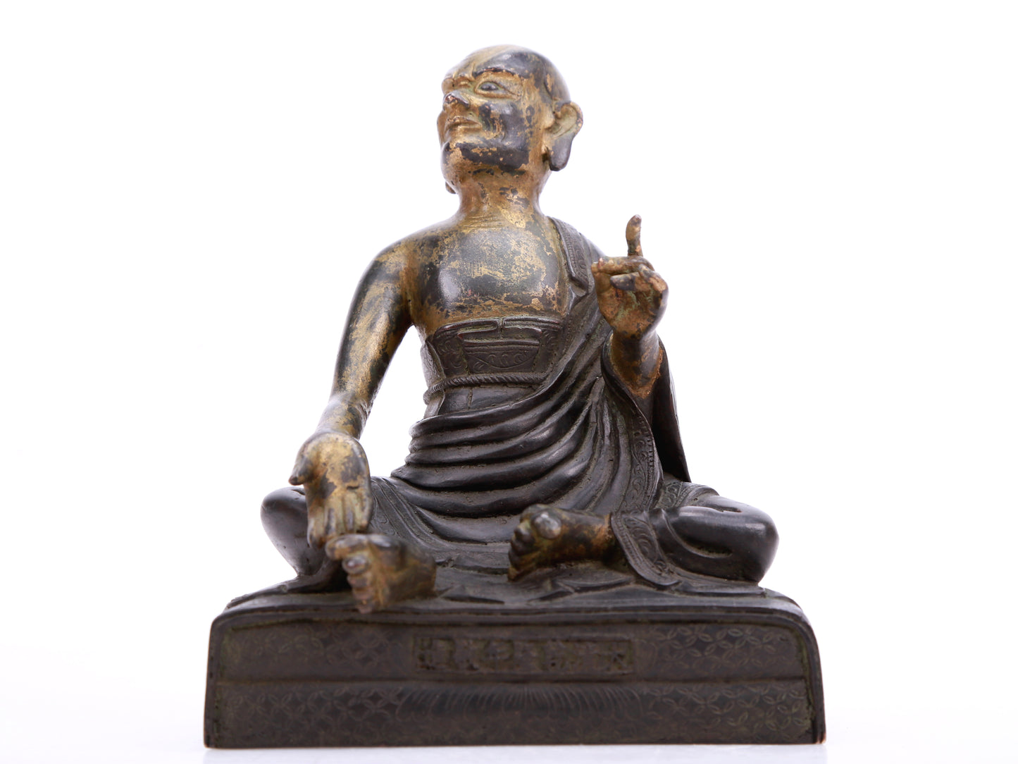 A Precious Gilt-Bronze Figure Of Arhat