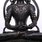 A Precious Bronze Silver-Inlaid Figure Of Amitayus