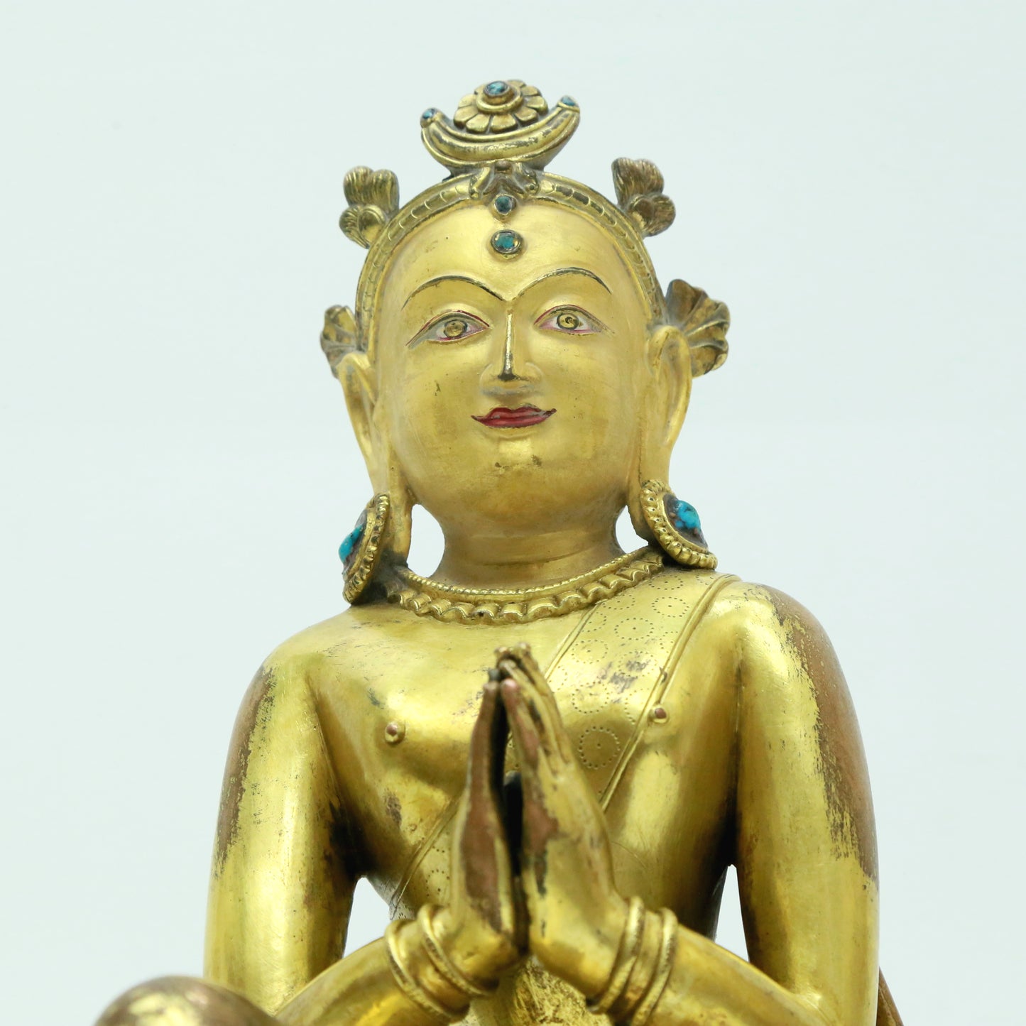 A Precious Gilt-Bronze Figure Of Bodhisattva