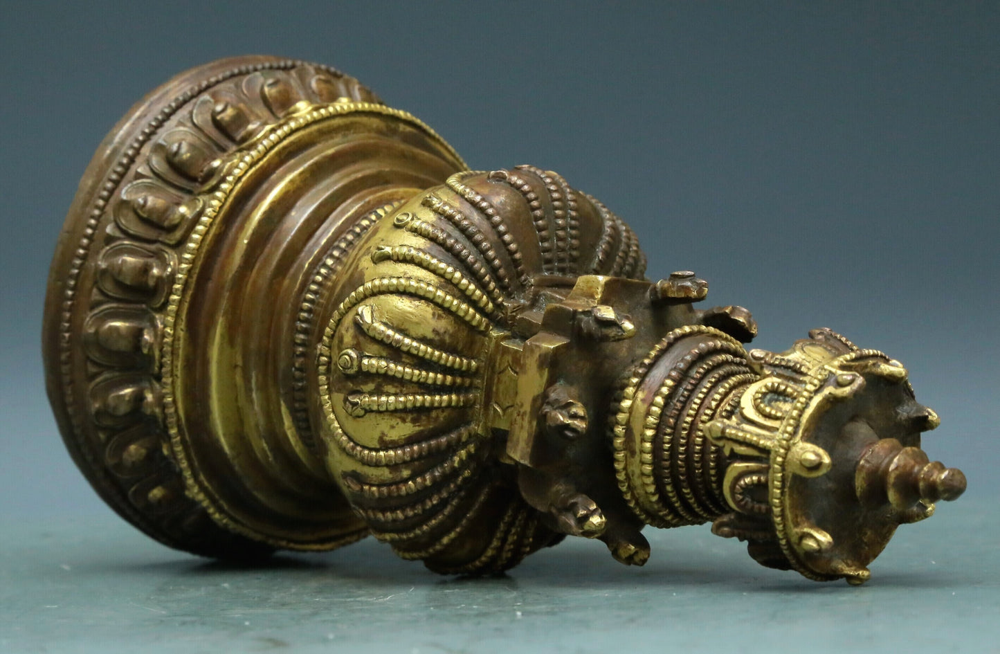 A Magnificent Gilt-Bronze Stupa