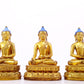 A Magnificent Set Of Three Gilt-Bronze Figures Of Buddha