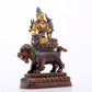 A Splendid Gilt-Bronze Figure Of Bodhisattva Seated On A Lion
