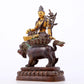 A Splendid Gilt-Bronze Figure Of Bodhisattva Seated On A Lion