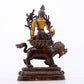 A Splendid Gilt-Bronze Figure Of Bodhisattva Seated On A Lion