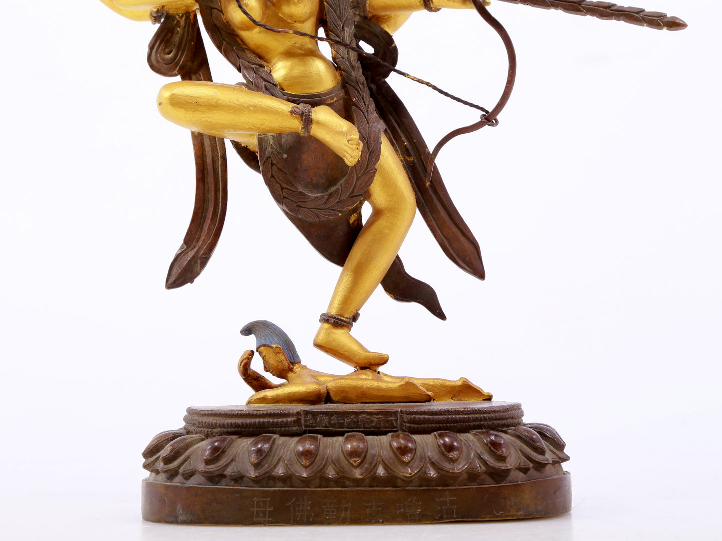 A Magnificent Gilt-Bronze Figure Of Dakin