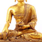 A Magnificent Set Of Three Gilt-Bronze Figures Of Buddha Shakyamuni