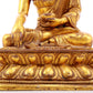 A Magnificent Set Of Three Gilt-Bronze Figures Of Buddha Shakyamuni