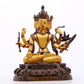 A gilt bronze statue of the God of Wealth