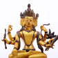 A gilt bronze statue of the God of Wealth