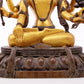 A gilt bronze statue of the God of Wealth