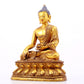 A Magnificent Set Of Three Gilt-Bronze Figures Of Buddha Shakyamuni