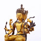 A gilt bronze statue of the God of Wealth