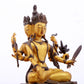 A gilt bronze statue of the God of Wealth