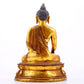 A Magnificent Set Of Three Gilt-Bronze Figures Of Buddha Shakyamuni