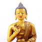 A Magnificent Set Of Three Gilt-Bronze Figures Of Buddha Shakyamuni