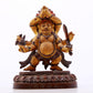 A gilt bronze Vajra statue