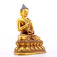 A Magnificent Set Of Three Gilt-Bronze Figures Of Buddha Shakyamuni