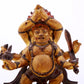 A gilt bronze Vajra statue