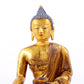 A Magnificent Set Of Three Gilt-Bronze Figures Of Buddha Shakyamuni