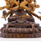 A gilt bronze Vajra statue