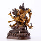 A gilt bronze Vajra statue