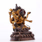 A gilt bronze Vajra statue