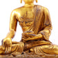 A Magnificent Set Of Three Gilt-Bronze Figures Of Buddha Shakyamuni