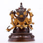 A gilt bronze Vajra statue