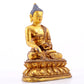 A Magnificent Set Of Three Gilt-Bronze Figures Of Buddha Shakyamuni