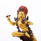 A gilt bronze Vajra statue