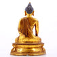 A Magnificent Set Of Three Gilt-Bronze Figures Of Buddha Shakyamuni