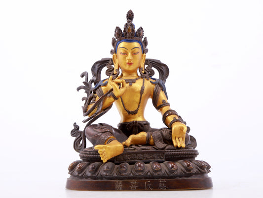 A Magnificent Gilt-Bronze Figure Of Bodhisattva