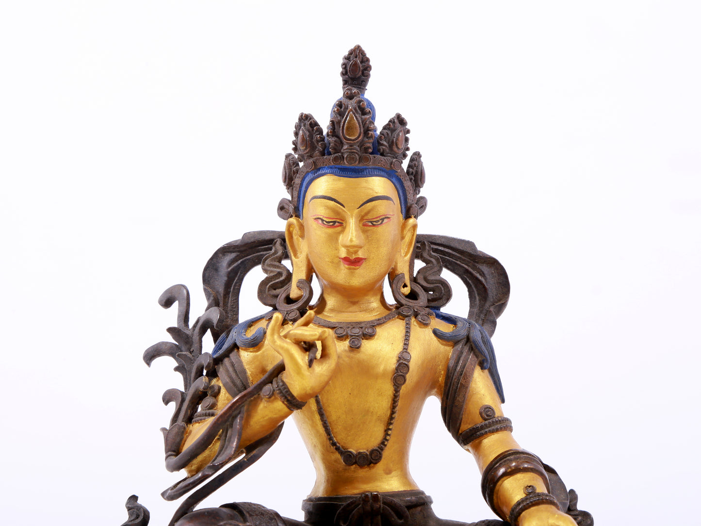 A Magnificent Gilt-Bronze Figure Of Bodhisattva