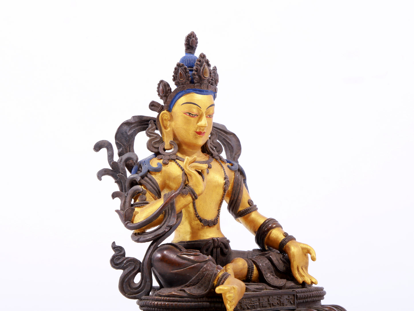 A Magnificent Gilt-Bronze Figure Of Bodhisattva