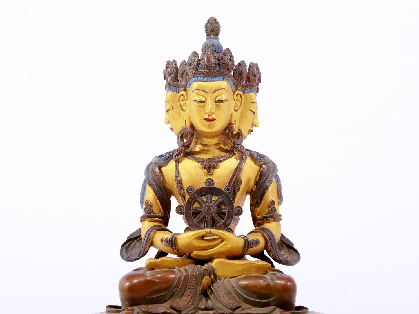 A Magnificent Gilt-Bronze Figure Of Bodhisattva