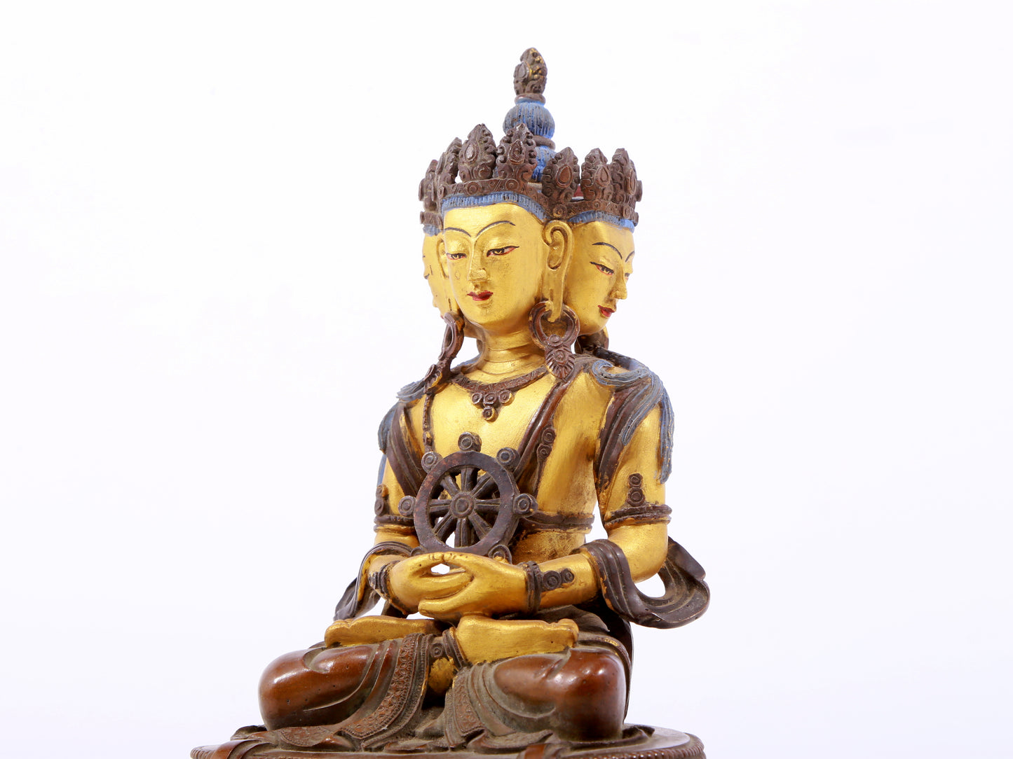 A Magnificent Gilt-Bronze Figure Of Bodhisattva