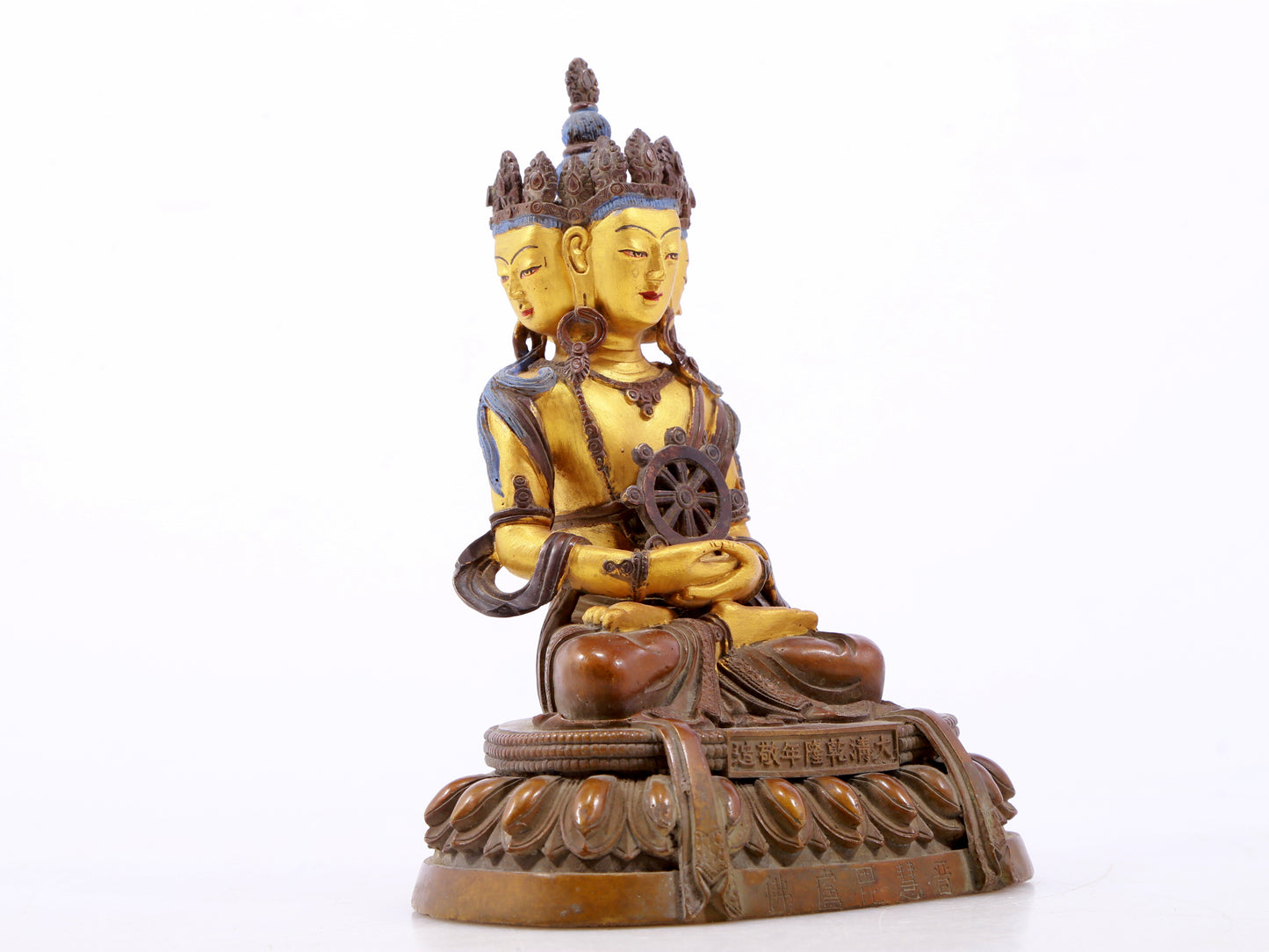 A Magnificent Gilt-Bronze Figure Of Bodhisattva