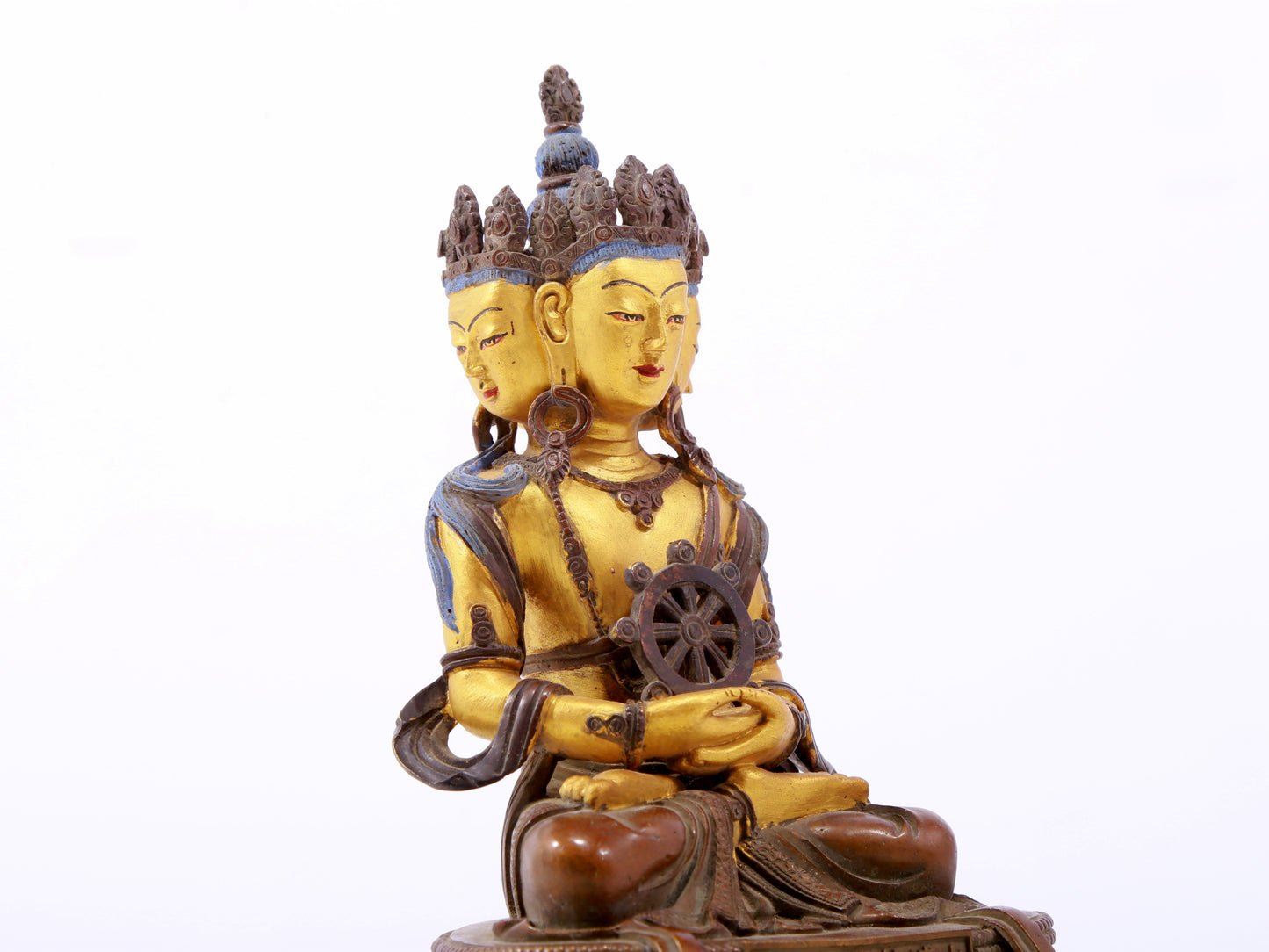 A Magnificent Gilt-Bronze Figure Of Bodhisattva