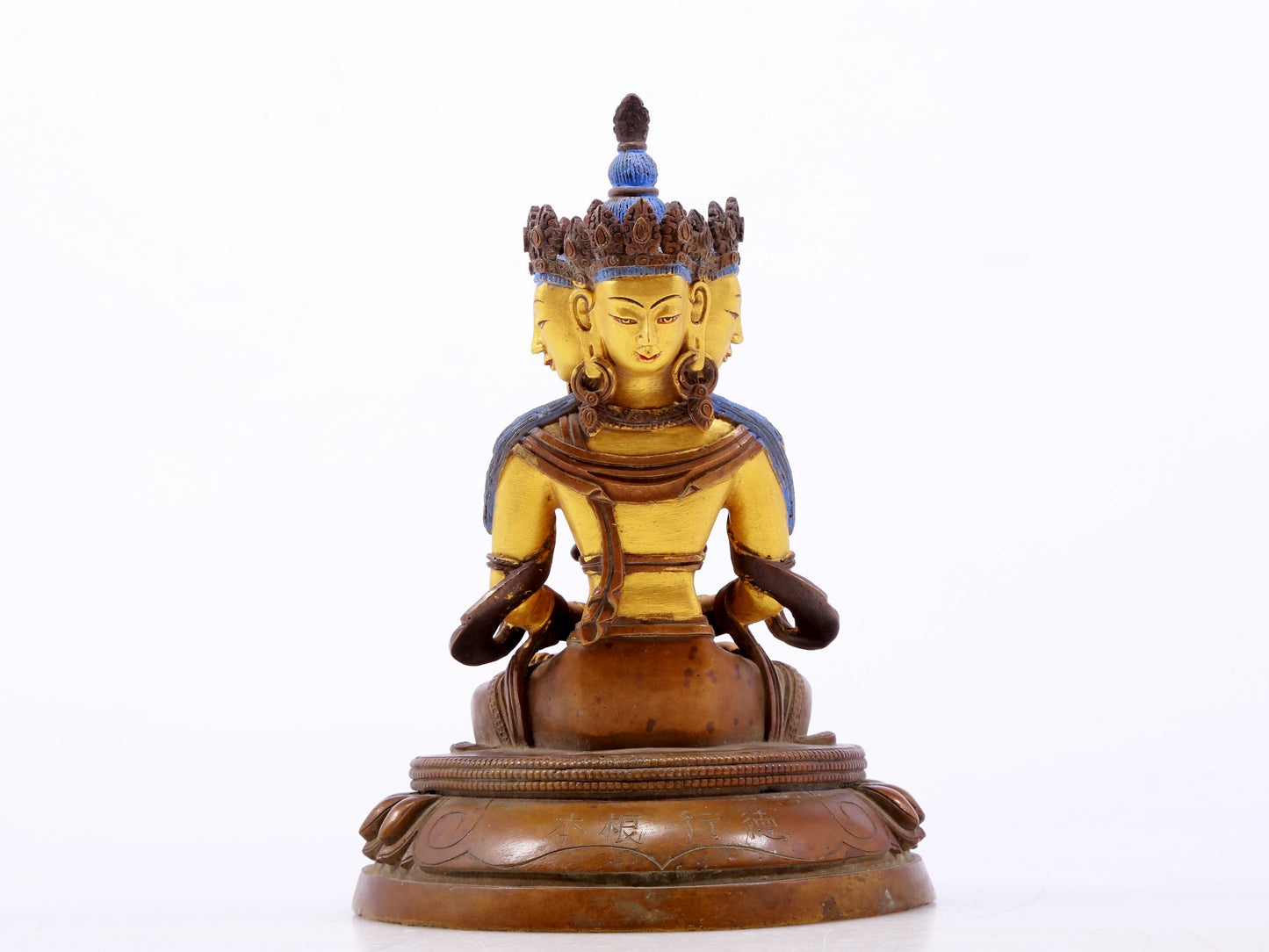 A Magnificent Gilt-Bronze Figure Of Bodhisattva