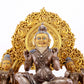 A Splendid Gilt-Bronze Silver Figure Of Mahasiddha
