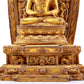 A Rare Gilt-Bronze Gem-Inlaid Figures Of Bodhisattva