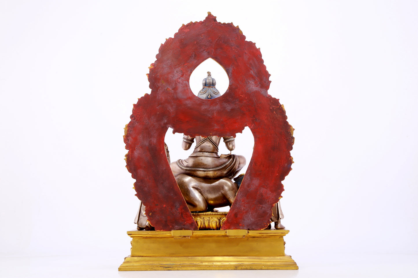A Splendid Gilt-Bronze Silver Figure Of Mahasiddha